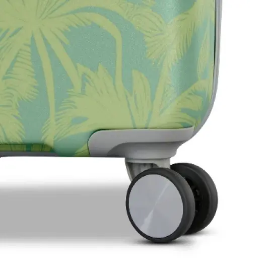 American Tourister Modern Hardside Carry On Spinner Suitcase - Green Palms: Botanical ABS Shell image {8}