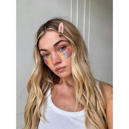 Holler and Glow Bright Eyed Rainbow Under Eye Masks - 0.17oz image {4}