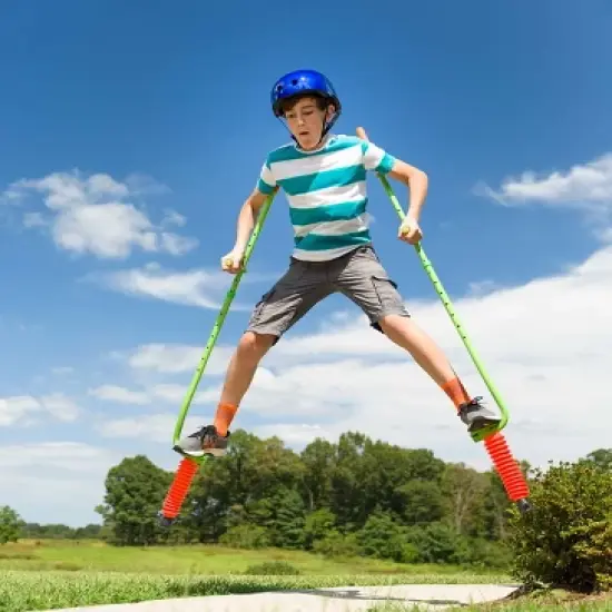 HearthSong Jump2It Adjustable Ergonomic Bouncy Pogo Stilts for Kids image {5}