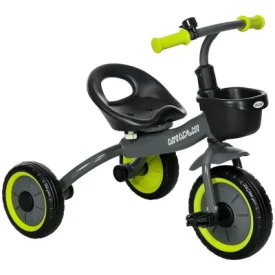 INFURNIC Baby Walkers Kids Tricycle for Toddlers 2-5 with Adjustable Seat, Toddler Bike for Children with Basket, Yellow, 27.80"*20.90"*22.80" image {3}