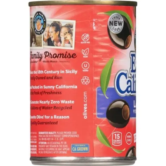 Early California Large Pitted Ripe Black Olives - 6oz image {3}