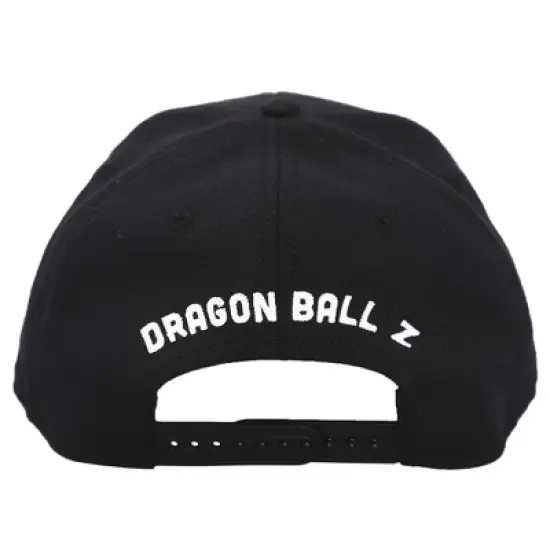 Dragon Ball Z Anime Embroidered Symbol Black Snapback Hat For Men image {4}