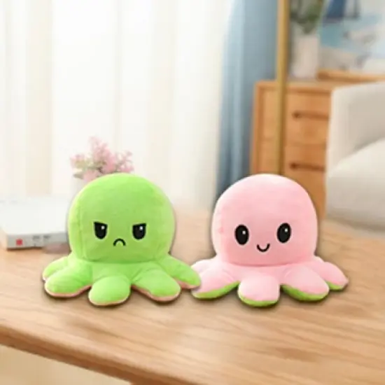Link Moody Reversible Emotion Octopus Plushie Sad/Happy Express Your Emotions Moody Plush Toy Sensory Fidget Toy for Stress Relief image {5}