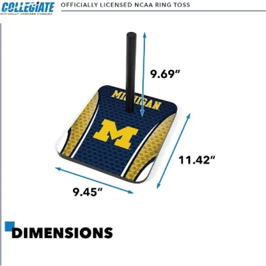 NCAA Michigan Wolverines Solid Wood Quoits Toss Game image {2}