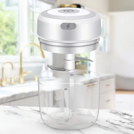 Cheer Collection Wireless Mini Food Chopper, USB Rechargeable, 250ml Portable Electric Garlic Grinder for Veggies, Baby Food, Nuts image {5}