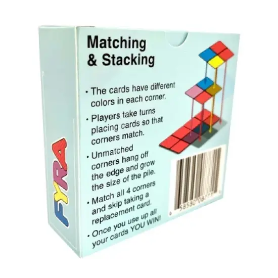 CubeFire LLC Fyra Matching & Stacking Card Game | 1-4 Players image {1}