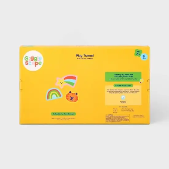 Play Tunnel - Gigglescape&trade;: Kids Tent, Toddler Tunnel, Fiberglass Frame, Ages 3+ image {4}