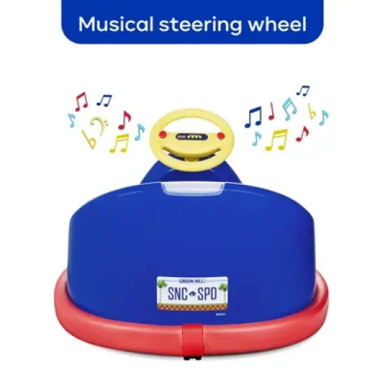 Sonic the Hedgehog Electric Bumper Car 2 Speed for kids with Remote Control and 360 Degree turning image {2}