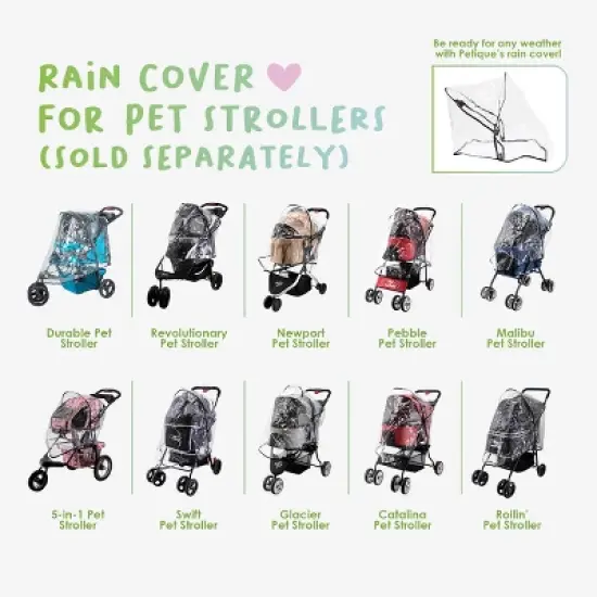 Petique Newport 3-in-1 Travel System Comfortable & Spacious Pet Animal Stroller image {12}