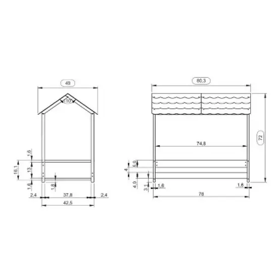 Twin Melbourne Bed White - Powell image {12}