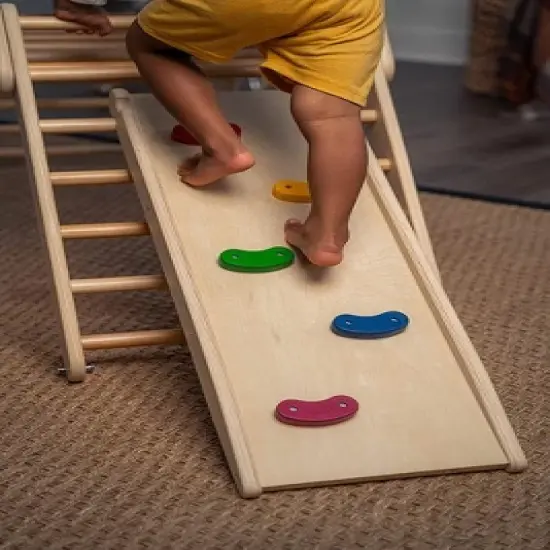 Avenlur Vicus Climbing Frame with Ramp, Folds into Multiple Shapes image {8}