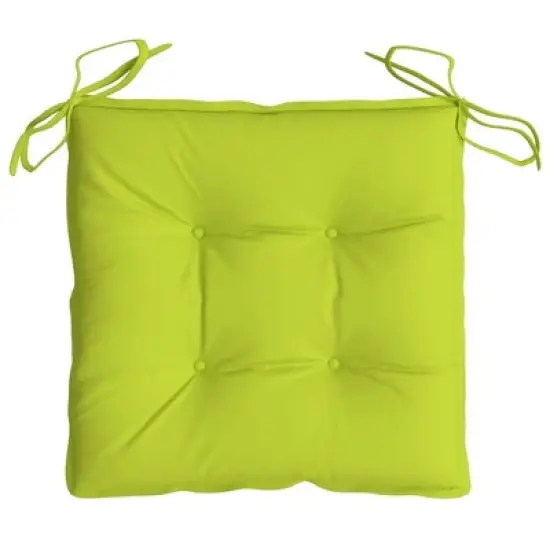 vidaXL Chair Cushion Non Slip Outdoor Patio Seat Cushion Pad Oxford Fabric - Bright Green 19.7" x 19.7" x 2.8" 2-Pack image {5}