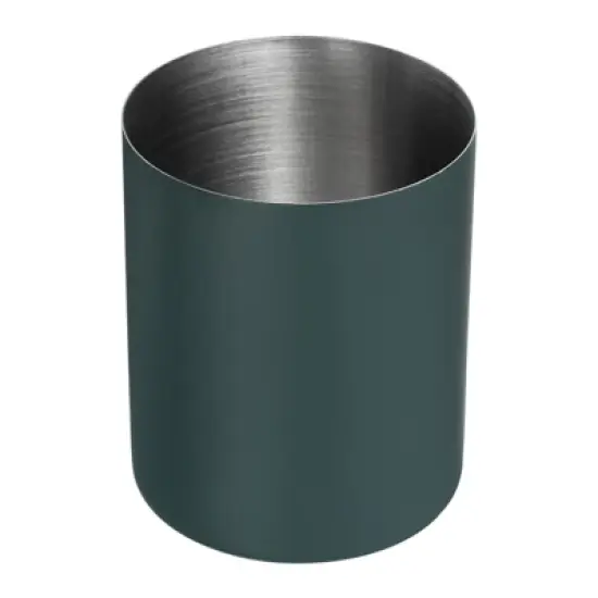 Unique Bargains Desk Stainless Steel Pencil Pen Holders Cup Makeup Brush Holder 1 Pc image {7}