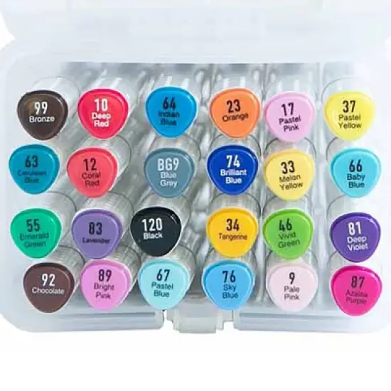 Brea Reese: Alcohol Markers - 24pc Color Set - Broad & Fine Point Dual-Tip image {4}