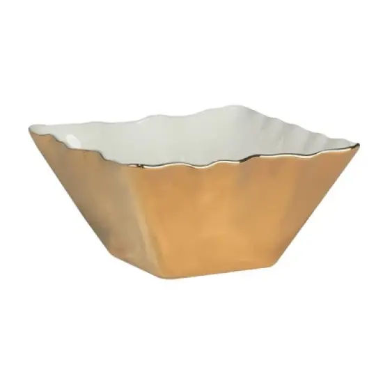 Certified International Set of 4 Gold Coast Square Snack Bowl image {1}