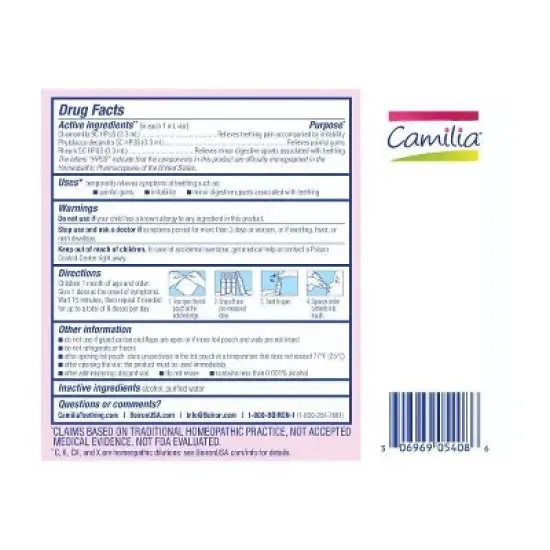 Camilia by Boiron Homeopathic Medicine For Teething Relief  -  15 Dropper image {4}