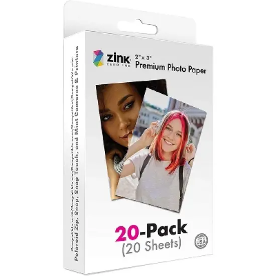 Zink 2"x3" Premium Photo Paper Compatible with Polaroid Snap, Snap Touch, Zip and Mint Cameras and Printers image {4}