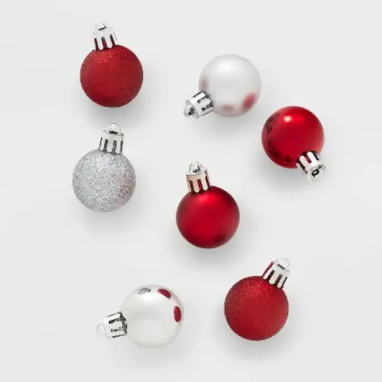 25ct Round Mini Christmas Tree Ornament Set - Wondershop&trade; image {5}