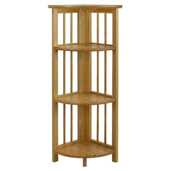 38" Folding 4 Tier Corner Shelf - Flora Home image {6}