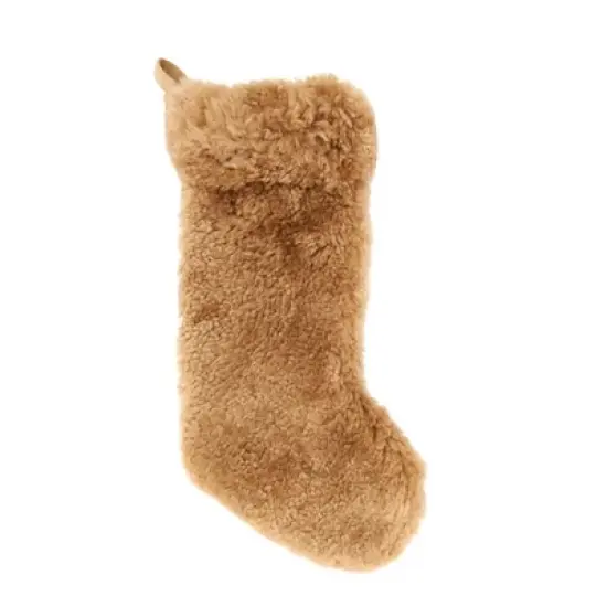 Saro Lifestyle Cozy Delight Lamb Fur Stocking image {3}