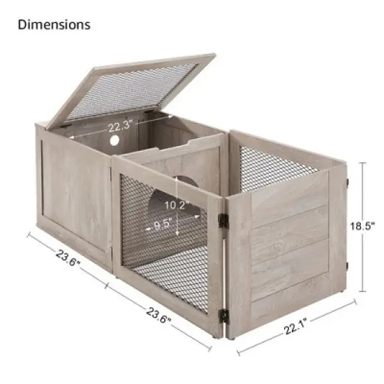 unipaws 3 in 1 Mutil Purpose Cat Birthing Nesting Box image {5}