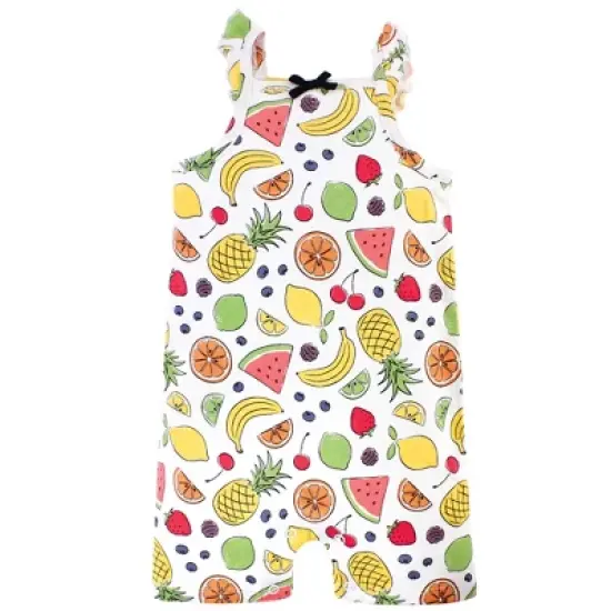Touched by Nature Baby Girl Organic Cotton Rompers 3pk, Fruit image {2}