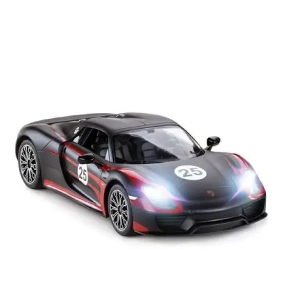 Link Porsche RC Car | 1:14 Porsche 918 Spyder RC Car For Kids And Adults | Black image {1}