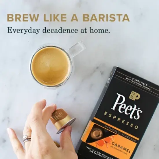 Peet's Coffee Caramel Dark Roast Espresso Capsules - 10ct image {4}