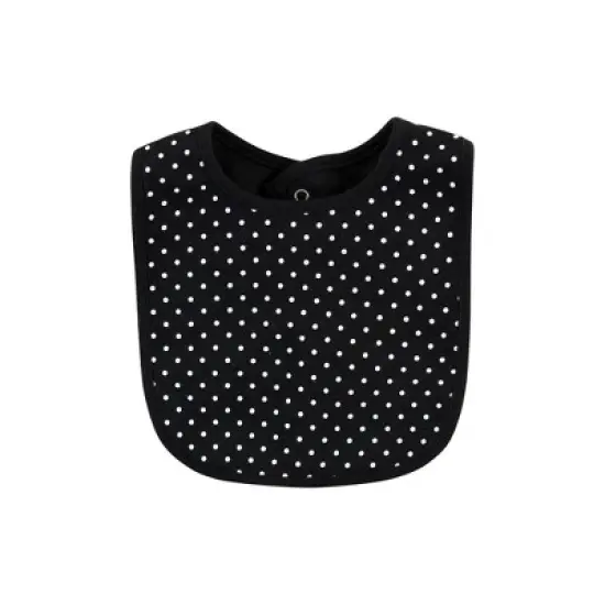 Hudson Baby Infant Girl Cotton Bib and Headband or Caps Set, Poppy Daisy, One Size image {4}