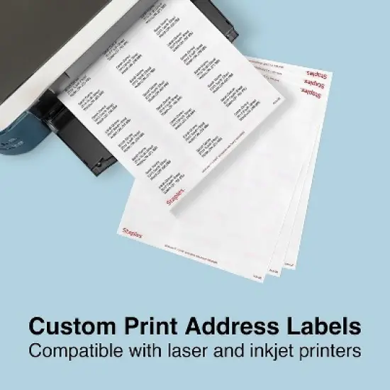 Staples Laser/Inkjet Address Labels 1 x 2 18086 image {3}