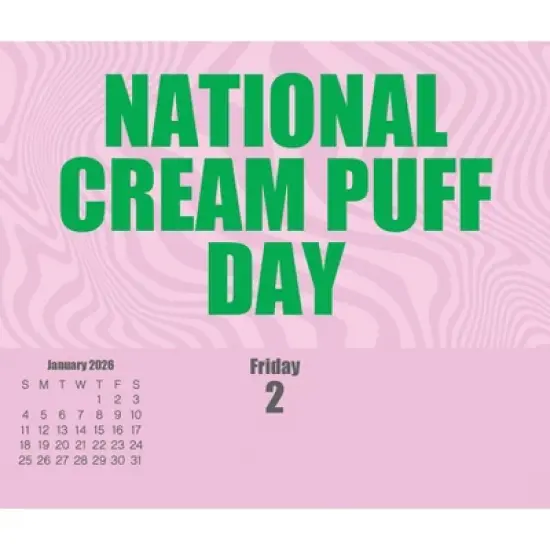 Trends International 2026 Celebrate Daily Dayata Time 6.12"x5.37" Box Calendar image {3}