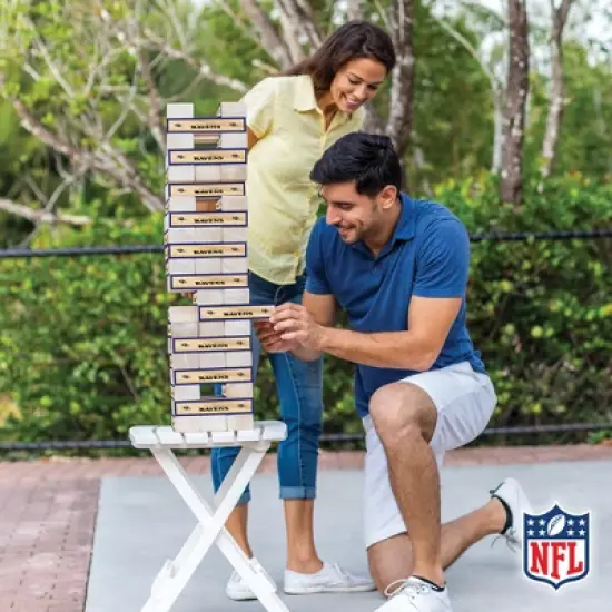 NFL Baltimore Ravens Giant Wooden Tumbling Tower image {6}