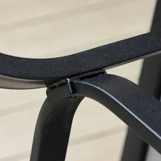 5pc Patio Set with Steel Table & Wicker Rattan Dining Chairs with Cushions - Captiva Designs image {10}