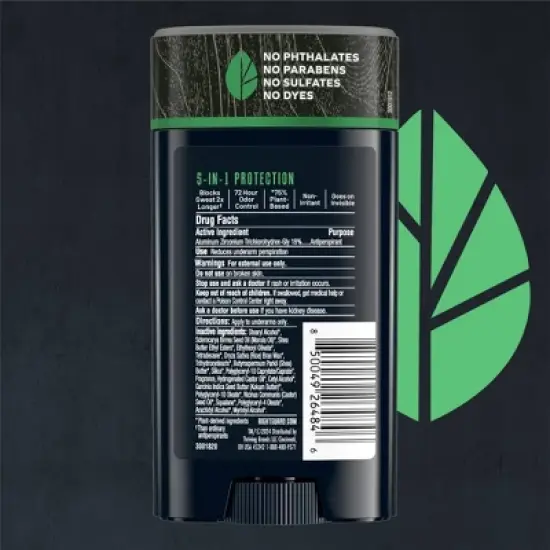 Right Guard Plant Based Invisible Solid Antiperspirant & Deodorant for Men with Sensitive Skin - Fresh - 2.6oz image {7}