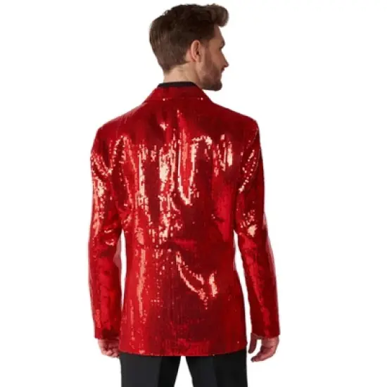Suitmeister Men's Christmas Blazer - Sequins Red image {1}