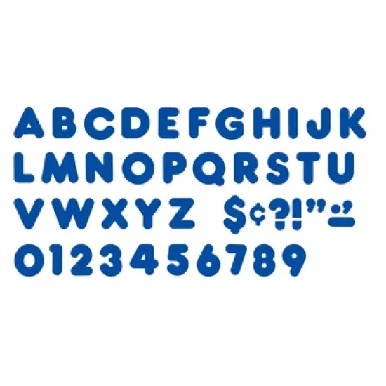 TREND Royal Blue 4" Casual Uppercase Ready Letters&reg;, 6 Packs image {1}