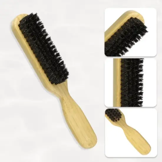 Unique Bargains Men's Bristle Hair Brush 1 Pc image {4}