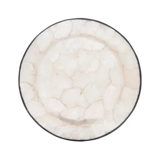 Saro Lifestyle Polished Capiz Charger Plate (Set of 4) image {1}