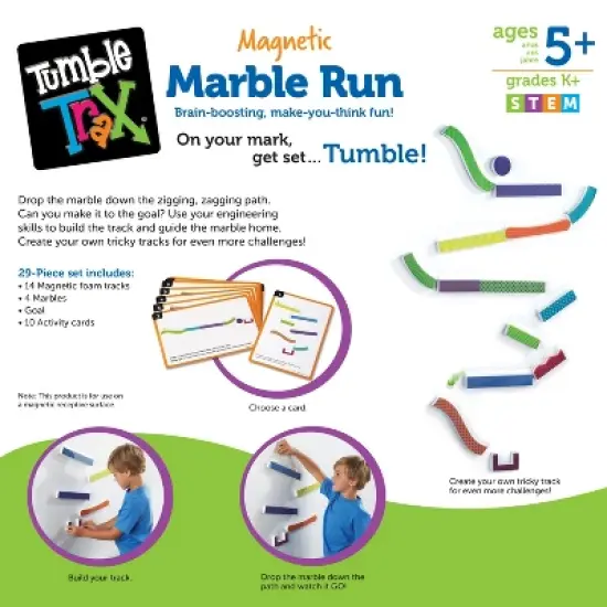 Learning Resources Tumble Trax Magnetic Marble Run image {4}