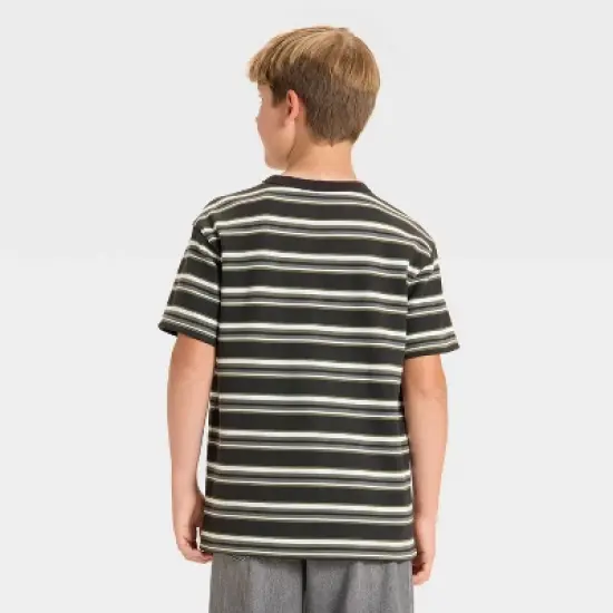Boys' Short Sleeve Striped Oversized T-Shirt - art class&trade; image {1}