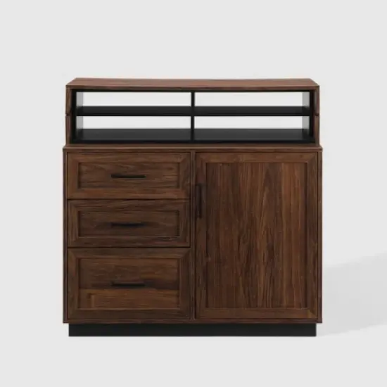 Modern Transitional Flip Down Secretary Desk - Saracina Home image {2}