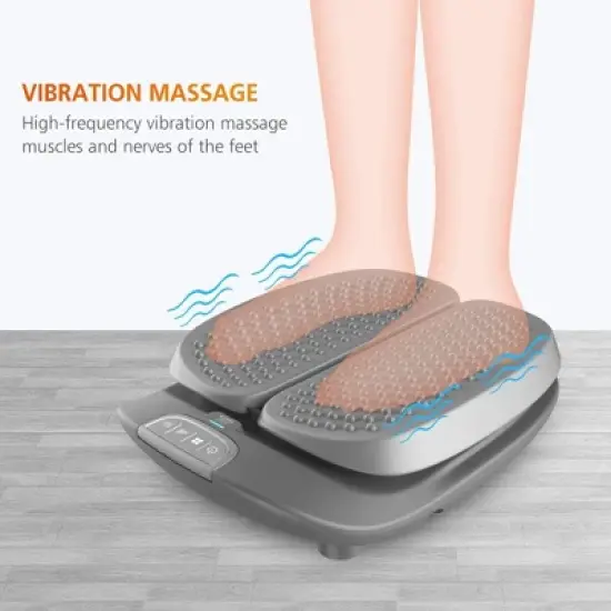 SNAILAX Vibration Foot Massager with Heat - Remote Control & Adjustable image {1}