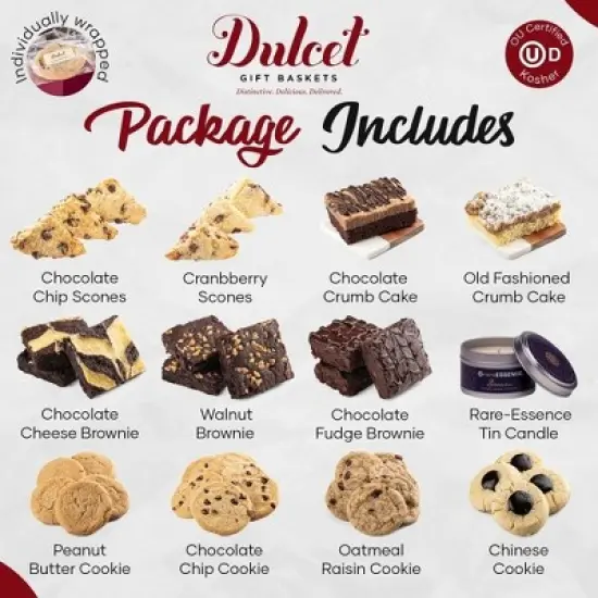 Gourmet Gift Baskets, Bakery Food Gifts, Thinking of You, Brownies, Cookies Gift Baskets For Friends, Family, and Corporates By Dulcet Gift Baskets image {4}