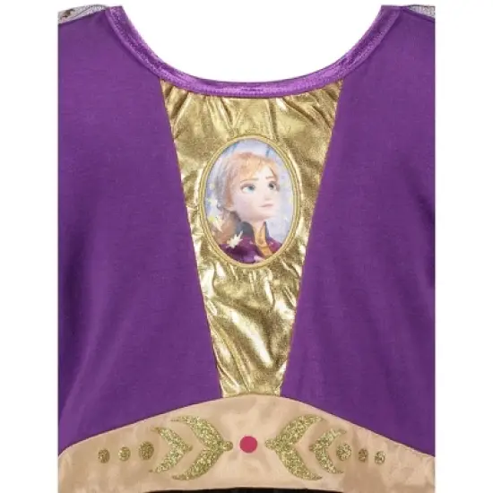 Disney Frozen Princess Anna Girls Cosplay Costume Gown and Headband Toddler  image {6}