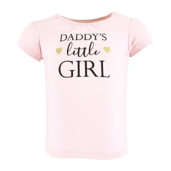 Hudson Baby Infant Girl Short Sleeve T-Shirts, Girl Daddy image {4}