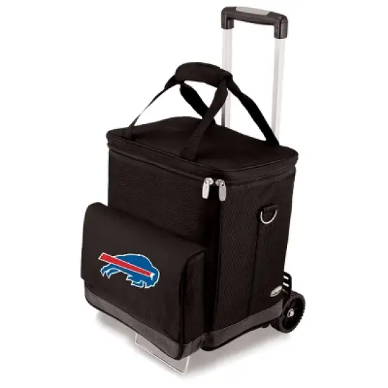 NFL Buffalo Bills Cellar Six Bottle Wine Carrier and Cooler Tote with Trolley image {4}