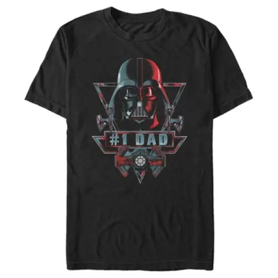 Men's Star Wars Father's Day Darth Vader #1 Dad T-Shirt image {4}