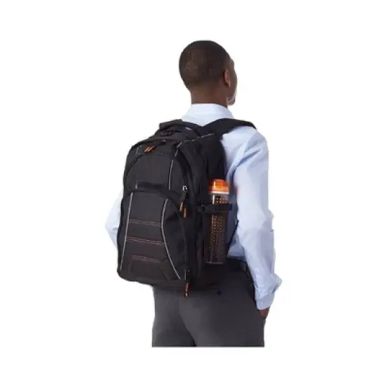Summit Adventure Black Laptop Backpack With Padded Sleeve image {2}