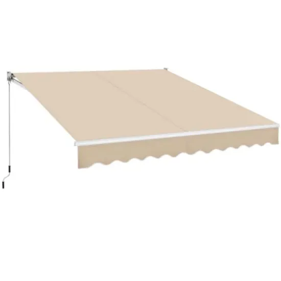 Yaheetech Patio Awning Adjustable Retractable Canopy Cover image {8}