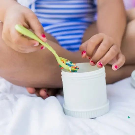 Re-Play 2pc Toddler Utensil Pair - Lime image {2}